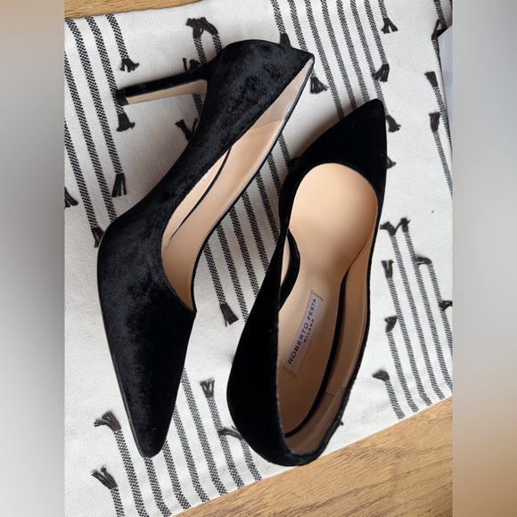Elegant Roberto Festa Milano black suede pumps - Picture 5 of 6